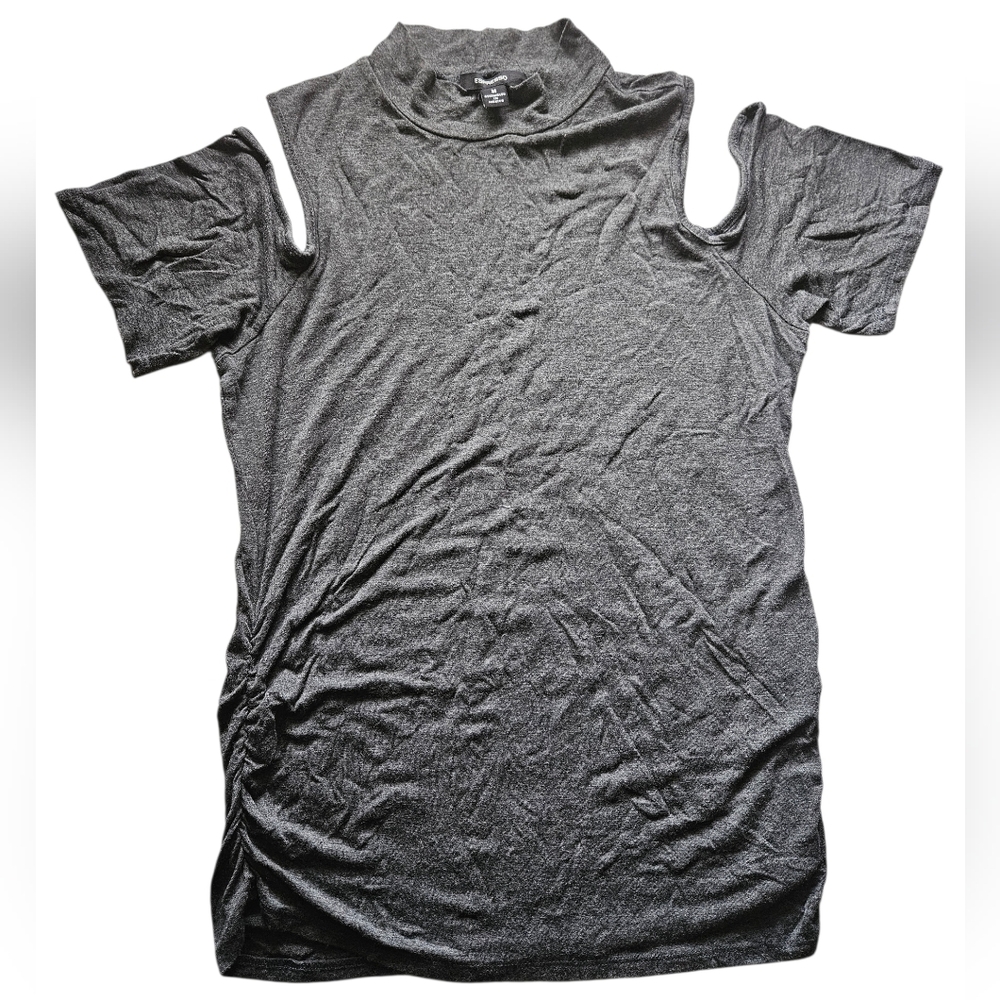 Espresso Charcoal Gray Turtleneck Top